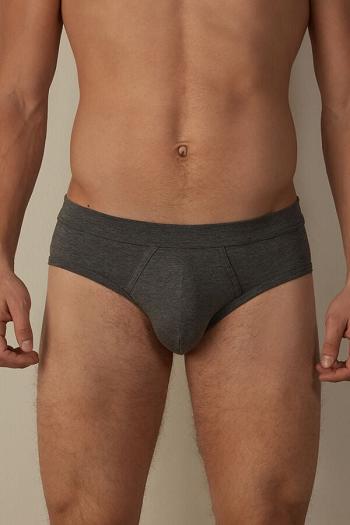 Intimssimi Supima® Cotton Briefs Gris Oscuro | PEXMI44182