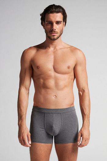 Intimssimi Supima® Cotton Loose Fit Boxers Gris Oscuro | PEXBR93199