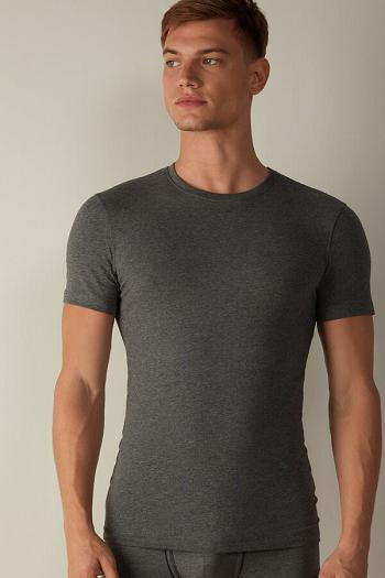 Intimssimi T-shirt in Stretch Supima® Cotton Gris Oscuro | PEXBR87488