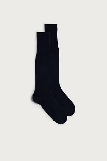 Intimssimi Tall Warm Cotton Socks Azules | PEQCS10164