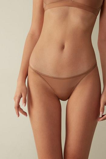 Intimssimi Thong with Ultralight Microfiber Straps Natural | FPEUI65778