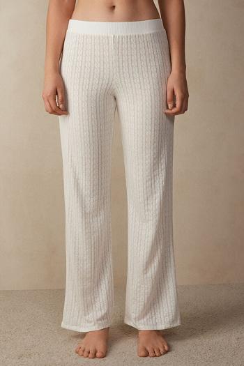 Intimssimi Timeless Heritage Full Length Pants Ivory | EPEHC27398