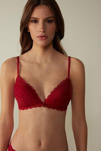 Intimssimi Tiziana Triangle Bra in Lace Rojas | DPEKV70621