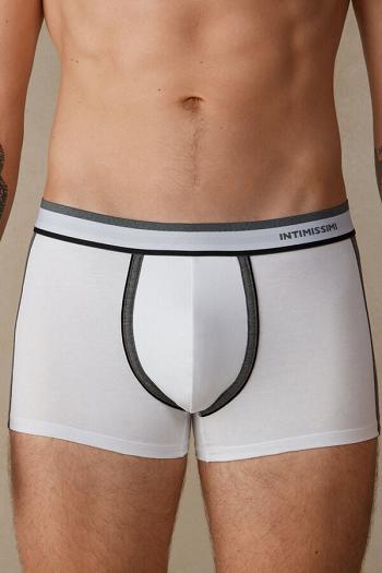 Intimssimi Two-tone Boxers in Stretch Supima® Cotton Gris | PEIIZ44817