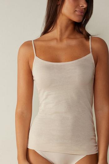 Intimssimi Ultrafresh Supima® Cotton Vest Top Natural | PECVG59583