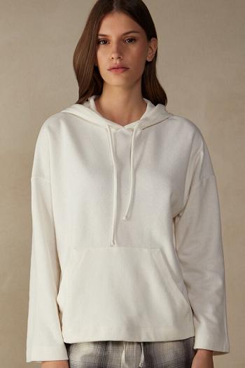 Intimssimi Warm Cuddles Hooded Top Blancas | TPEPQ48050