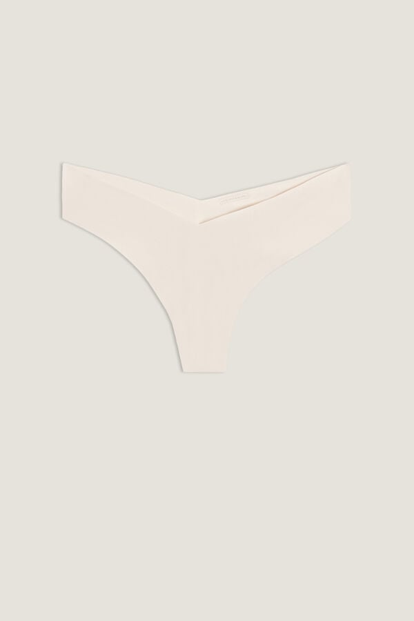 Intimssimi 80s-style Brazilian Panties in Ultralight Microfiber Natural | YPEGT49329