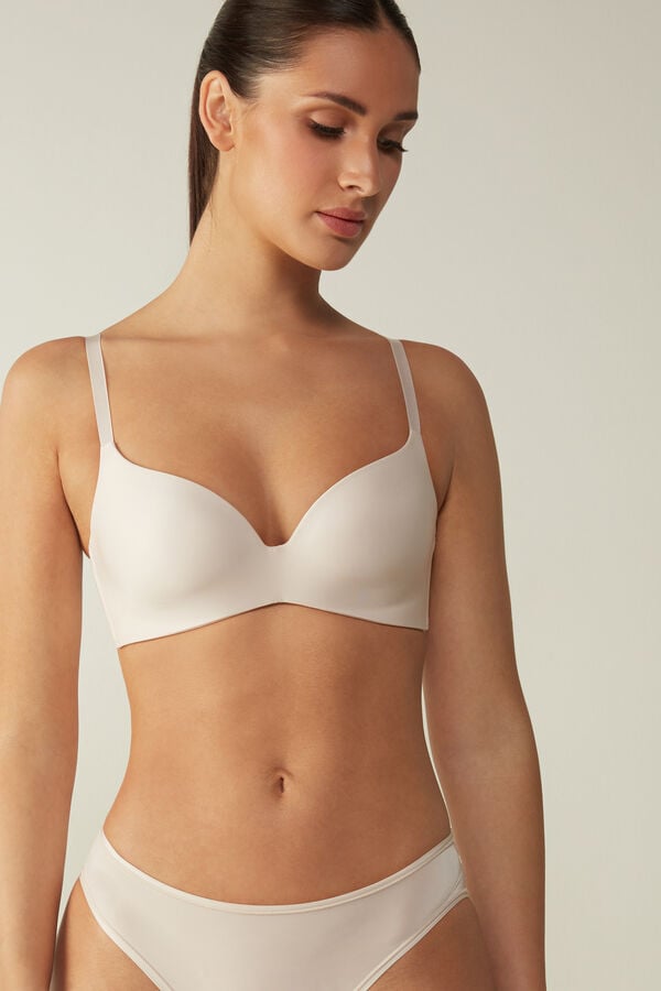 Intimssimi Adele Triangle Bra in Ultralight Microfiber Natural | ZPEMJ84503