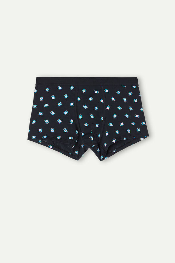 Intimssimi Alarm Clock Boxers in Stretch Supima® Cotton Azules | PECIF18395