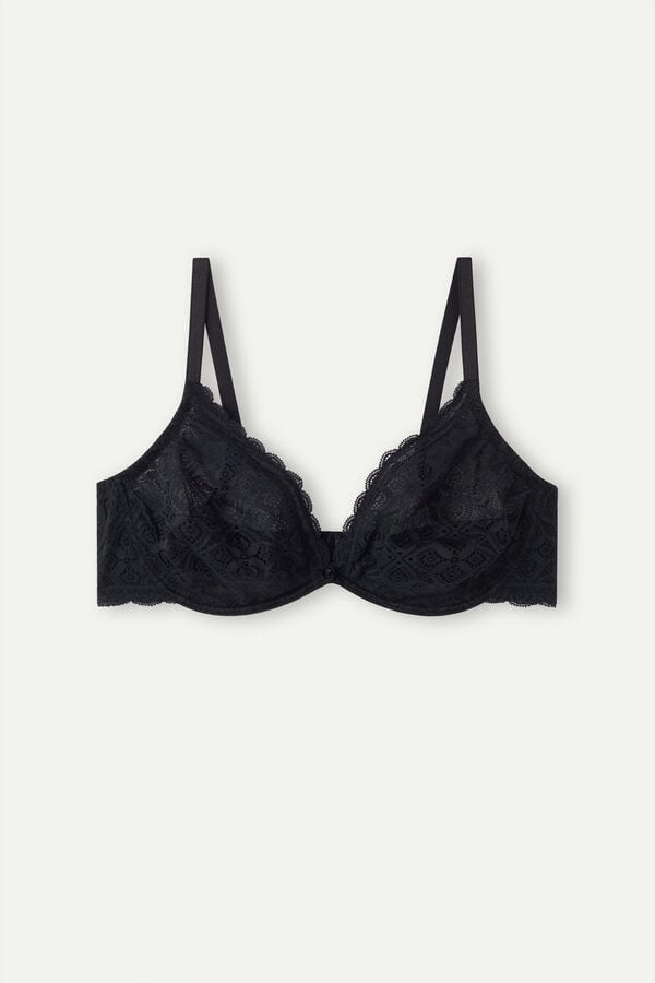 Intimssimi Alessia Balconette Bra in Lace Negras | PPEER26492