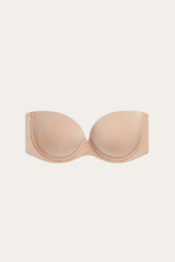 Intimssimi Anna Bandeau Bra in Ultralight Microfiber Natural | EPEHC64908