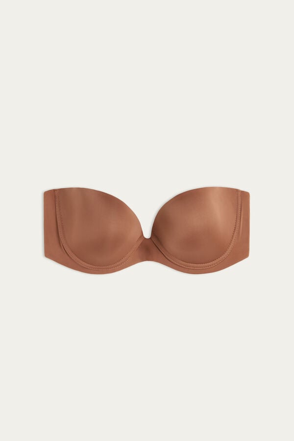 Intimssimi Anna Bandeau Bra in Ultralight Microfiber Natural | PECVG69514