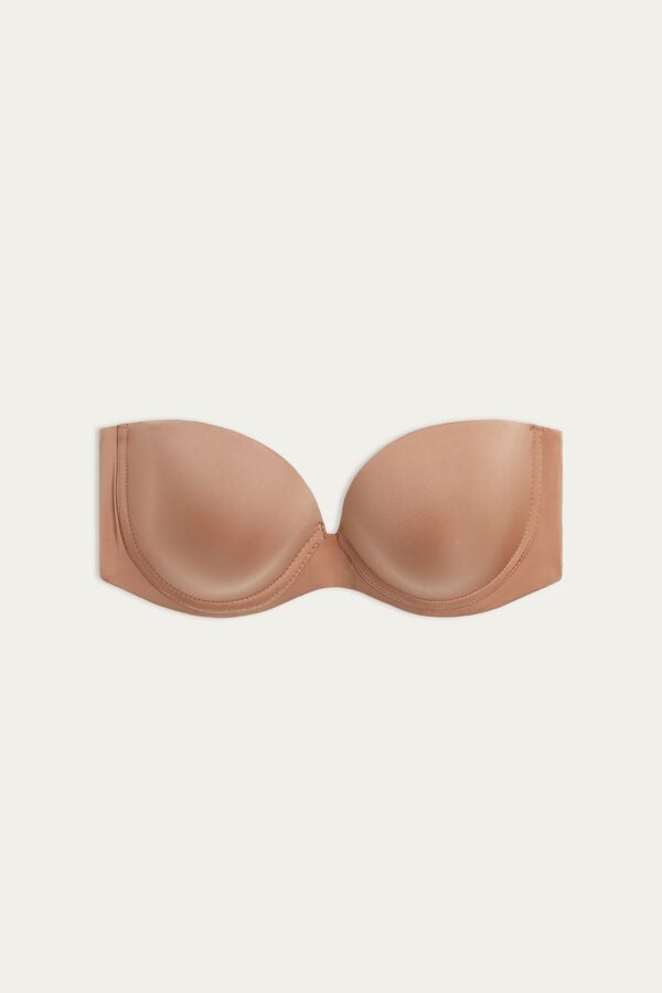 Intimssimi Anna Bandeau Bra in Ultralight Microfiber Natural | PEZPD29822