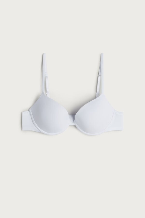 Intimssimi Bellissima Push-up Bra in Microfiber Blancas | PPEQX75463