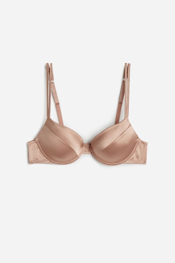 Intimssimi Bellissima Silk Push-Up Bra Natural | UPEND22992