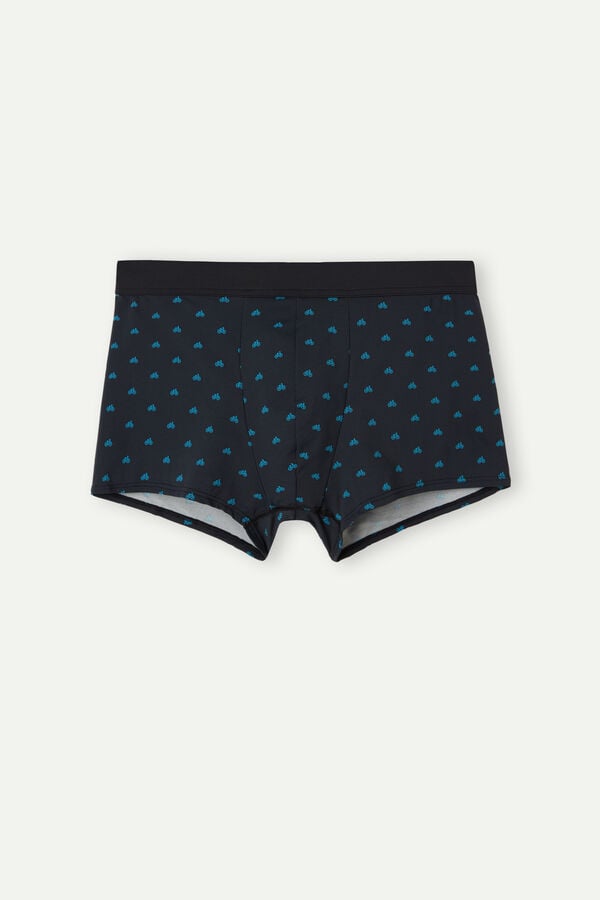 Intimssimi Bicycle Boxers in Microfiber Azules | QPEWA81490