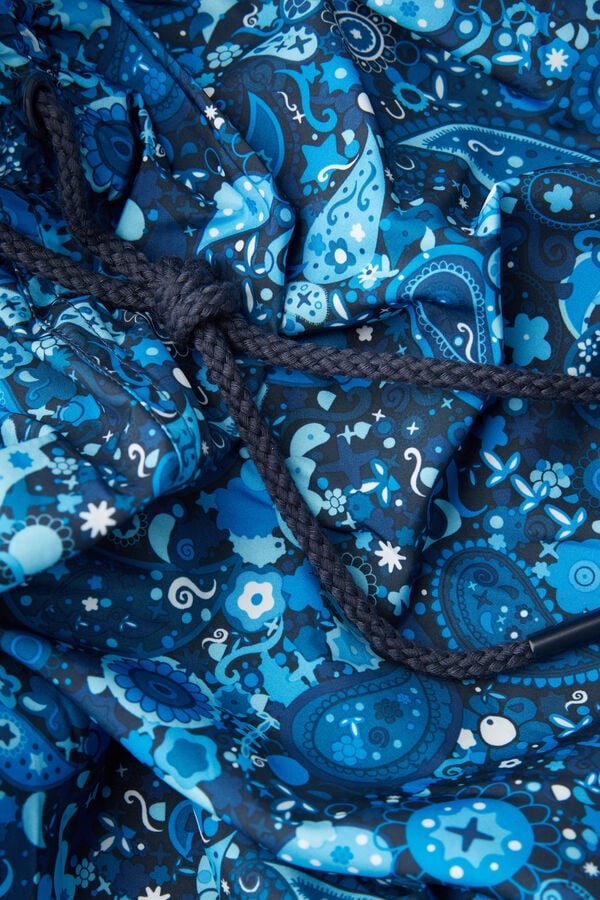 Intimssimi Blue Paisley Print Swim Trunks Azules | PPEER54710