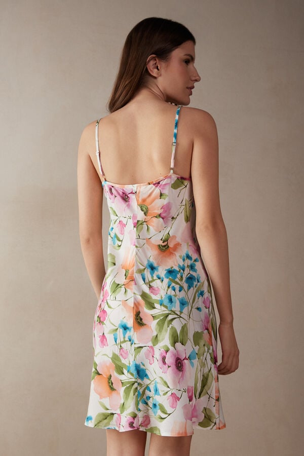 Intimssimi Botanical Lyrics Satin Slip Print | QPEWA44090