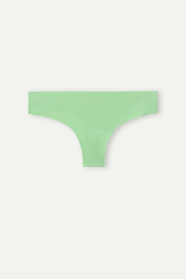 Intimssimi Brazilian Panties in Seamless Ultra Light Microfiber Verde | FPEHY91031