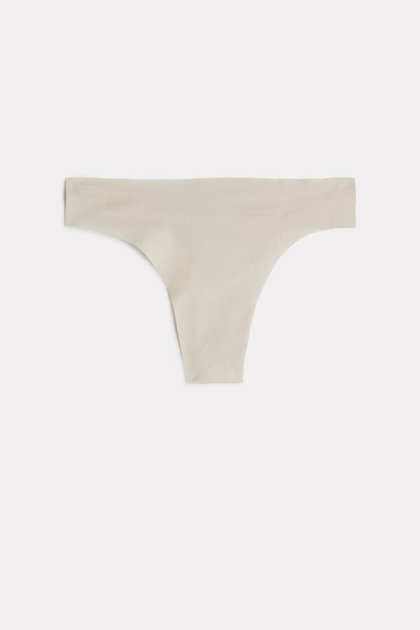 Intimssimi Brazilian Panties in Seamless Ultra Light Microfiber Natural | PEEGJ49650