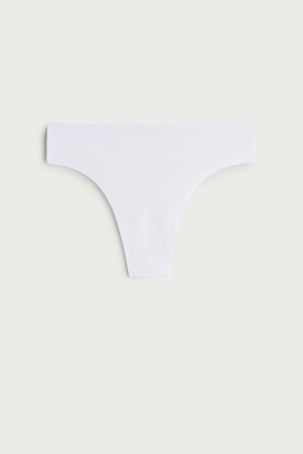 Intimssimi Brazilian Panties in Seamless Ultra Light Microfiber Blancas | YPEVQ44053