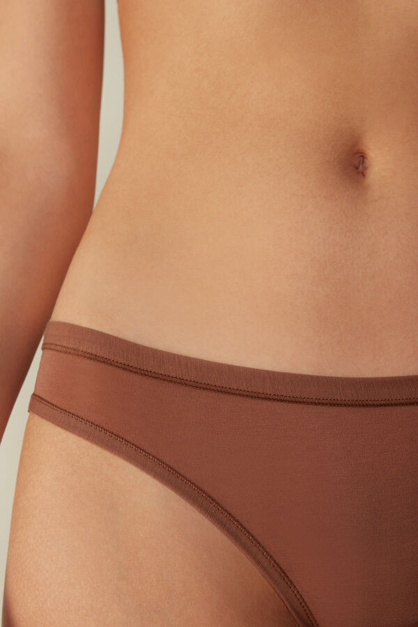 Intimssimi Brazilian Panties in Ultralight Supima® Cotton Natural | PECVG74774