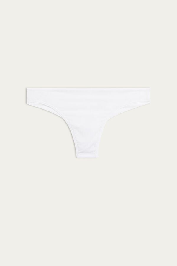 Intimssimi Brazilian Panties in Ultralight Microfiber Blancas | PEJBT73415