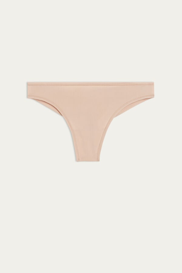 Intimssimi Brazilian Panties in Ultralight Microfiber Natural | PEQAV71716