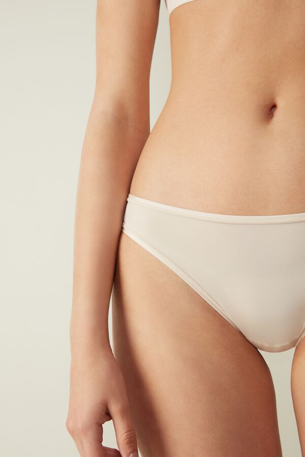 Intimssimi Brazilian Panties in Ultralight Microfiber Natural | PEQAV90671