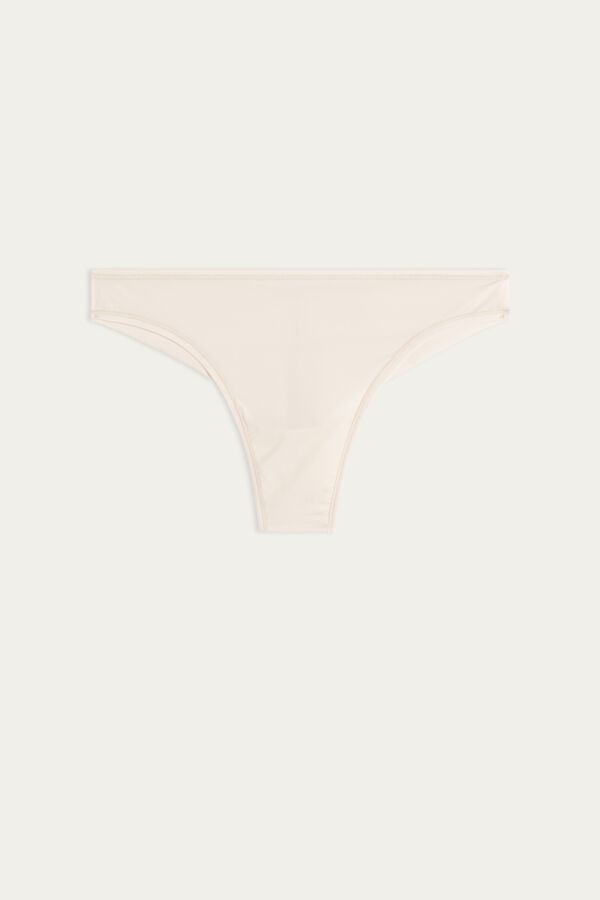 Intimssimi Brazilian Panties in Ultralight Microfiber Natural | PEQAV90671