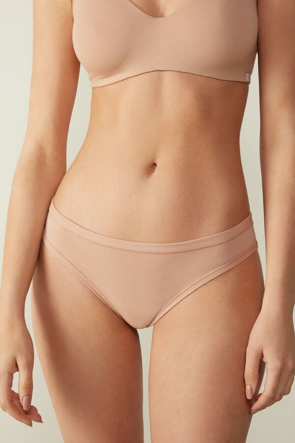 Intimssimi Brazilian Panties in Ultralight Supima® Cotton Natural | PPEER95412