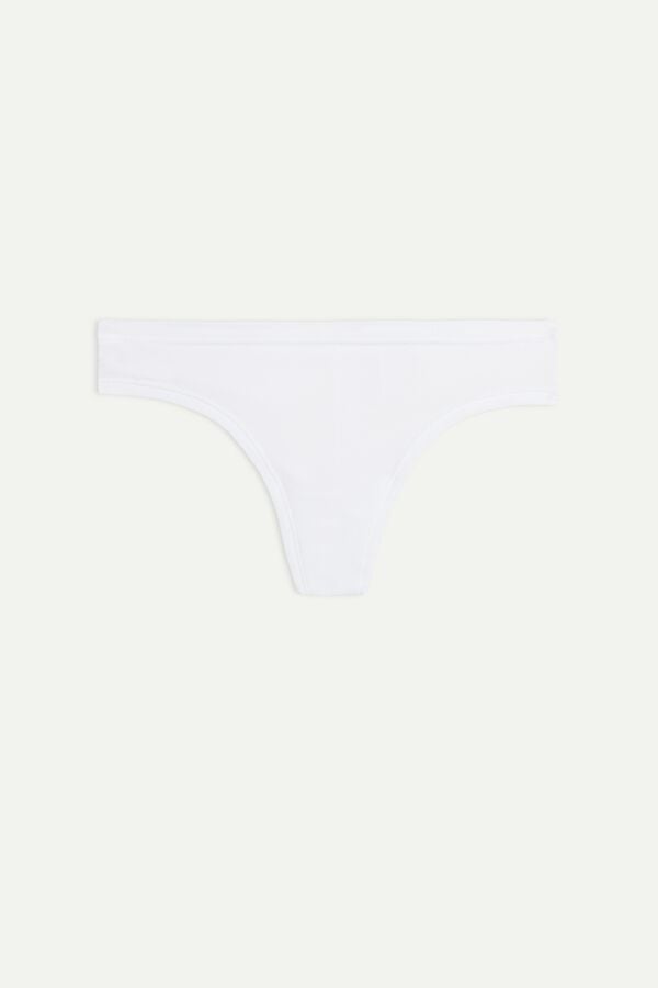 Intimssimi Brazilian Panties in Ultralight Supima® Cotton Blancas | YPEVQ80608