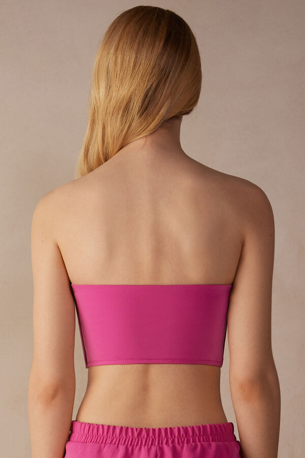 Intimssimi Bustier Bra Top in Ultralight Microfiber Rosas | PEJZR30286