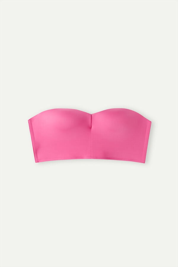 Intimssimi Bustier Bra Top in Ultralight Microfiber Rosas | PEJZR30286