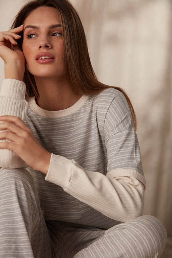 Intimssimi Casual Sunday Long Sleeve Top Blancas | FPEUI18783