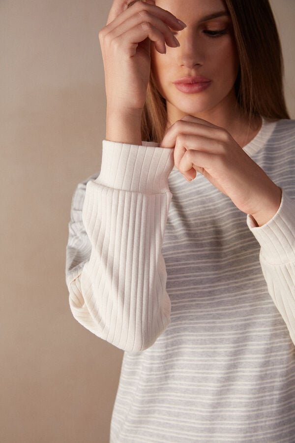 Intimssimi Casual Sunday Long Sleeve Top Blancas | FPEUI18783