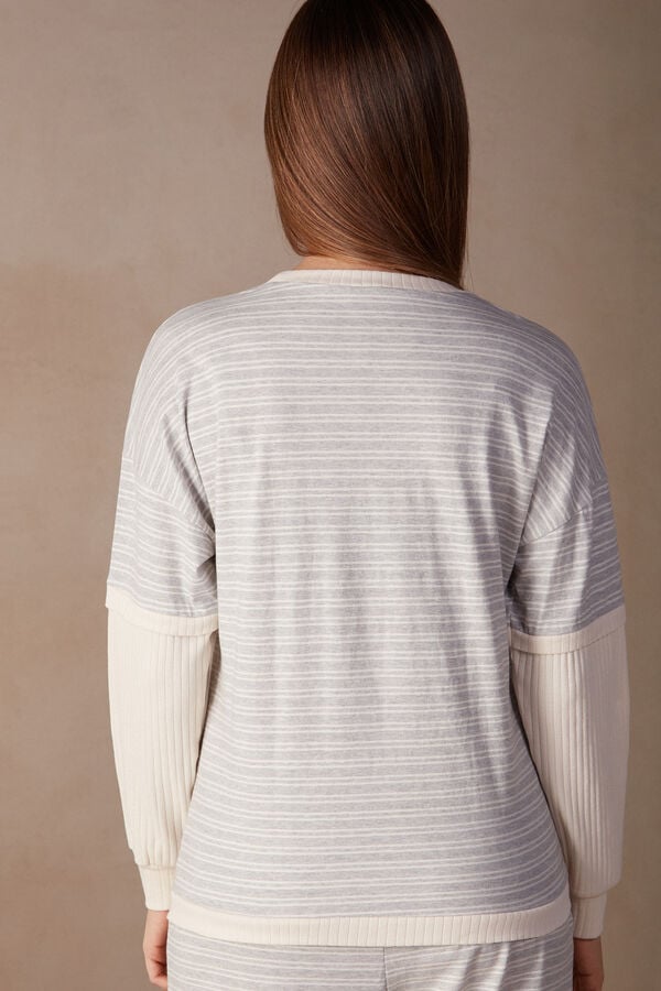 Intimssimi Casual Sunday Long Sleeve Top Blancas | FPEUI18783