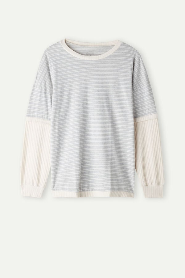 Intimssimi Casual Sunday Long Sleeve Top Blancas | FPEUI18783