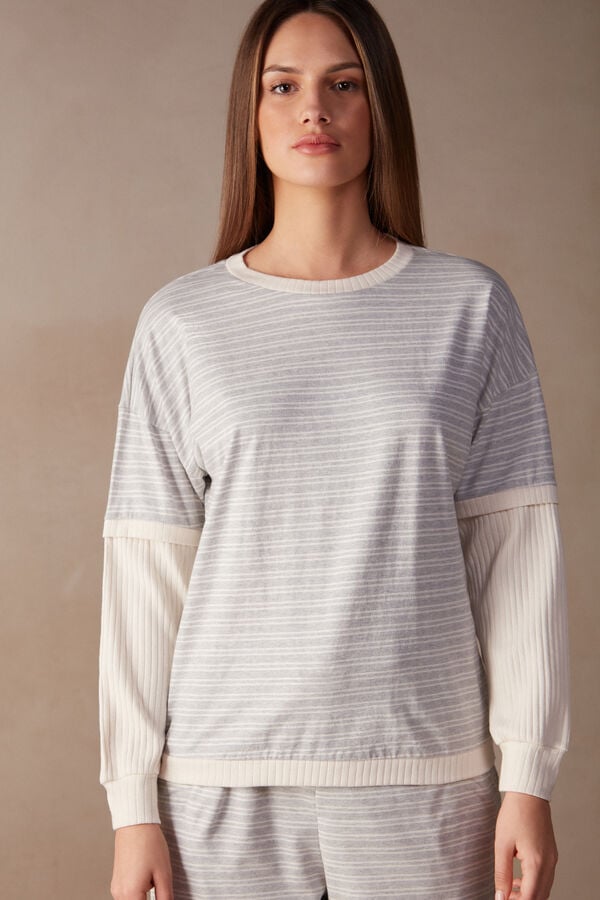 Intimssimi Casual Sunday Long Sleeve Top Blancas | FPEUI18783