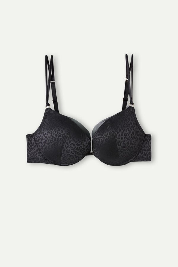 Intimssimi Cool Minimal Simona Super Push-up Bra Negras | LPESX44557