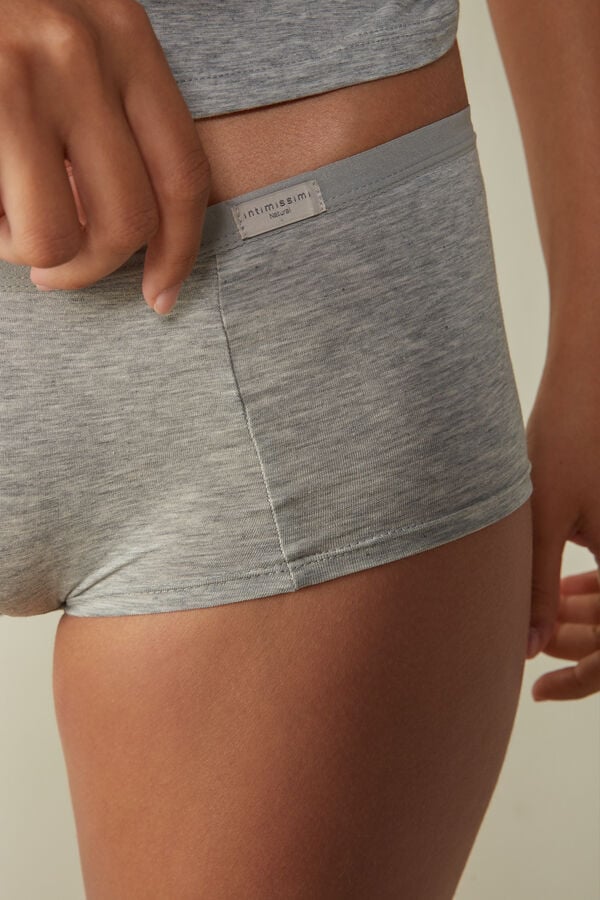 Intimssimi Cotton Boyshorts Gris | EPEVG66564