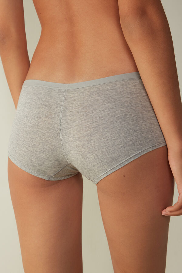 Intimssimi Cotton Boyshorts Gris | EPEVG66564