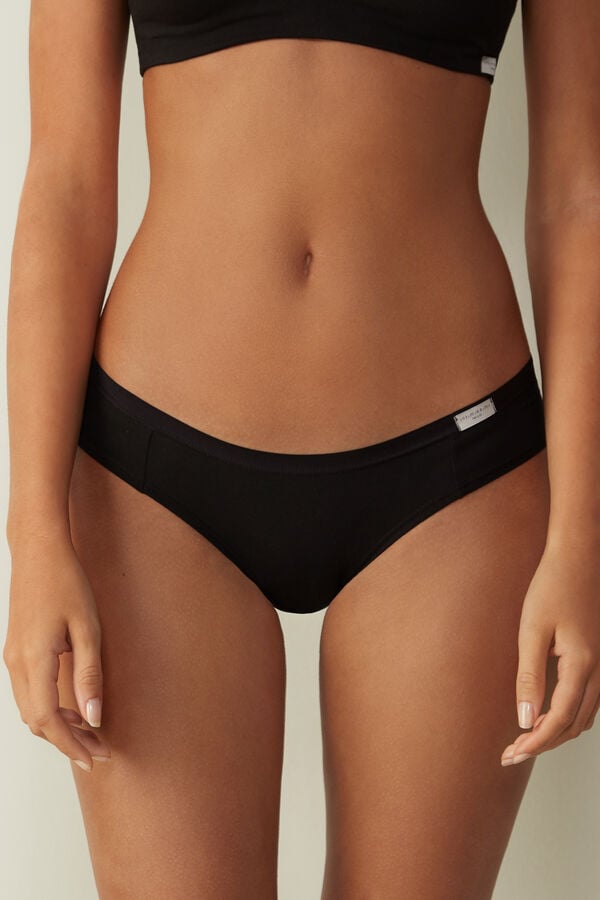 Intimssimi Cotton Panties Negras | PEEGJ88891