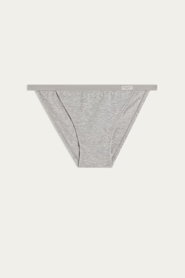 Intimssimi Cotton String Panties Gris | XPEGW24383