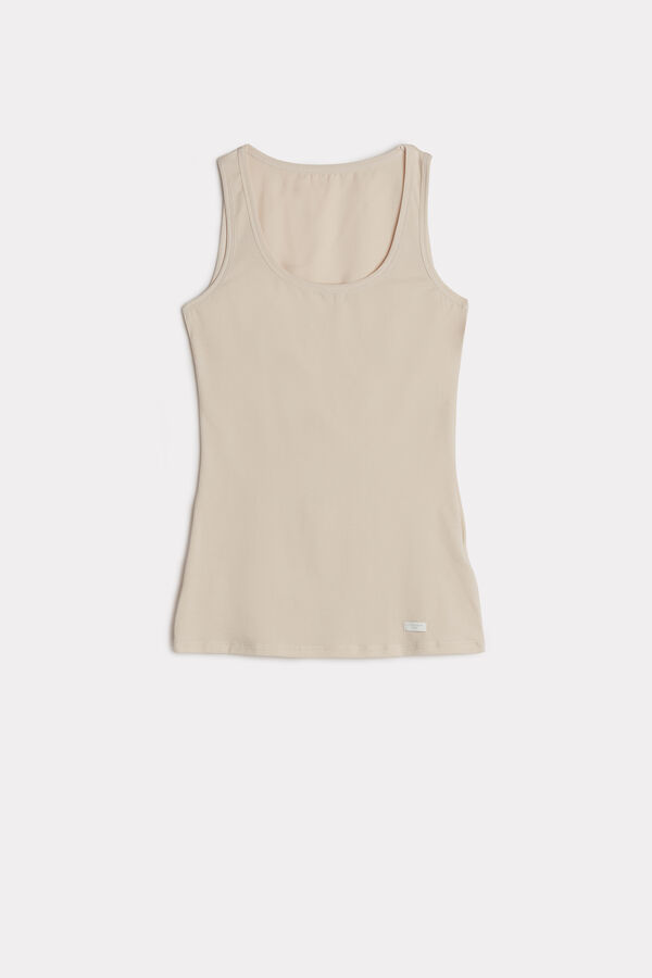 Intimssimi Cotton Tank Top Natural | PEDFL75441