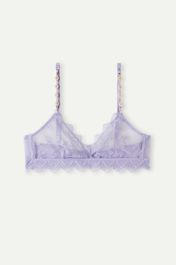 Intimssimi Cover Me in Daisies Emma Triangle Bra Violet | QPEWA75946