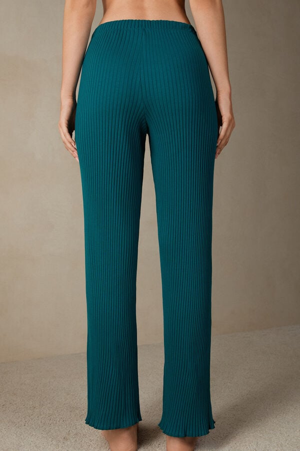 Intimssimi Cozy Mountains Acanalado Pants Verde | PEXMI21758