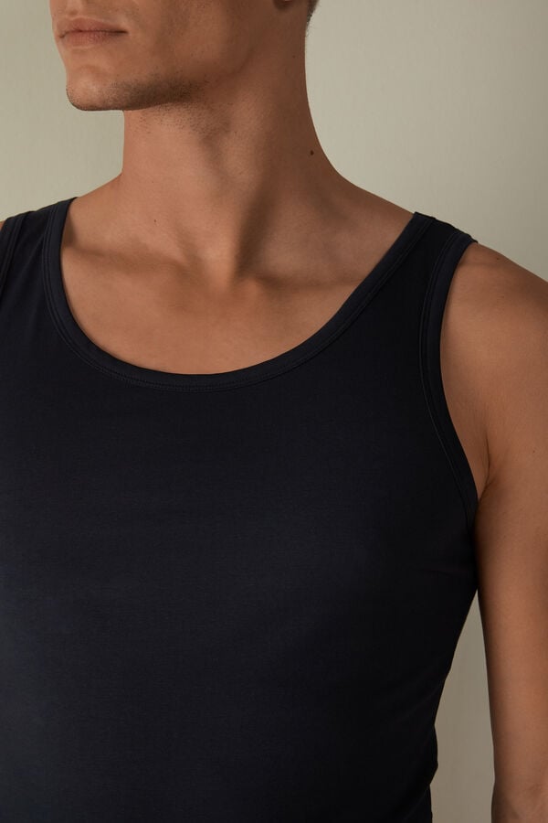 Intimssimi Crew Neck Tank Top Azules | ZPEMJ90071