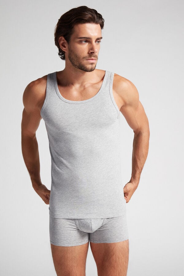 Intimssimi Crew Neck Tank Top Gris | PEXMI69286