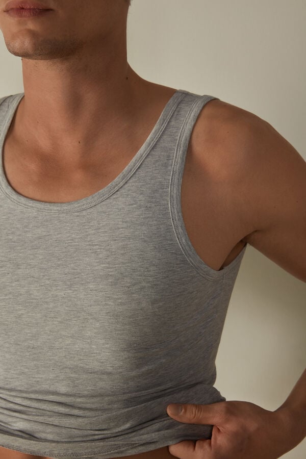 Intimssimi Crew Neck Tank Top Gris | PEXMI69286